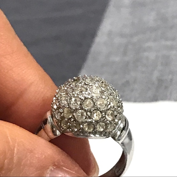 Sparkle Dome 925 Silver ring- Size 5.5 - Picture 13 of 14